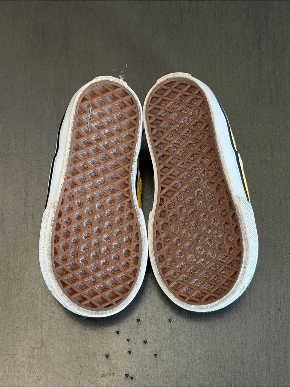 VANS Yellow Canvas Baby Sneakers Laces Low Top Unisex Baby & Toddler Casual SZ 5 - Picture 6 of 8